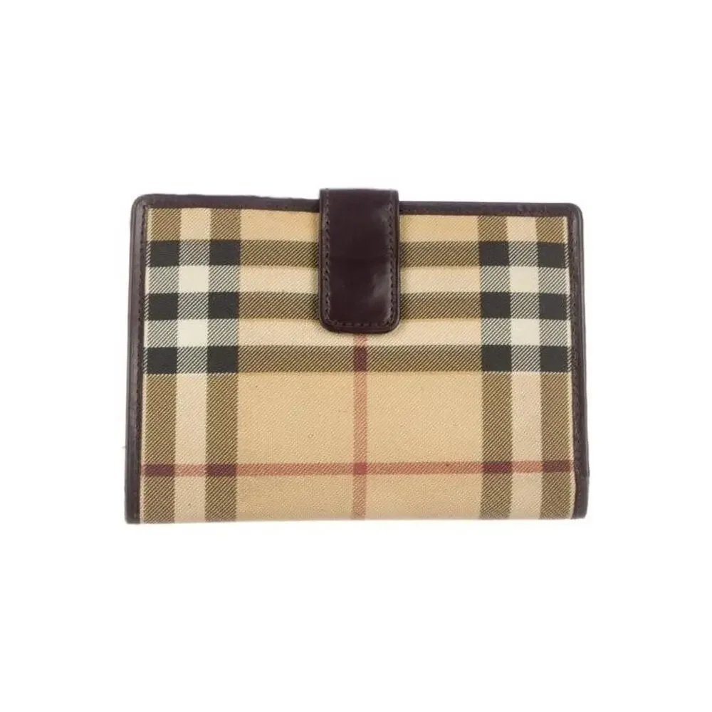 Burberry Nova Check Canvas & Leather Wallet | Pre-Loved Designer